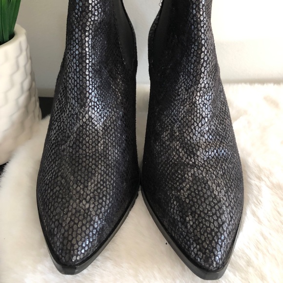 Chinese Laundry Leather Utah Snakeskin Booties - Picture 12 of 15
